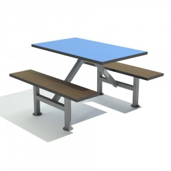 Mesa fast food 70x120 cm para comedor industrial