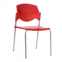 Silla Pola estructura de acero y plastico