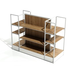 Gondola doble cabecera rack estenterias para tiendas