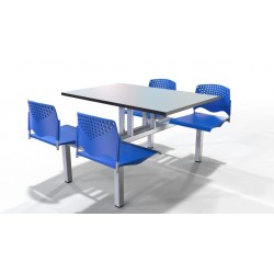 Mesa fast food "POla" 70x120 cm para comedor industrial